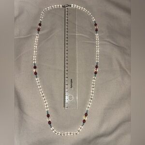 Handmade Crystal and Glass Bead Necklace